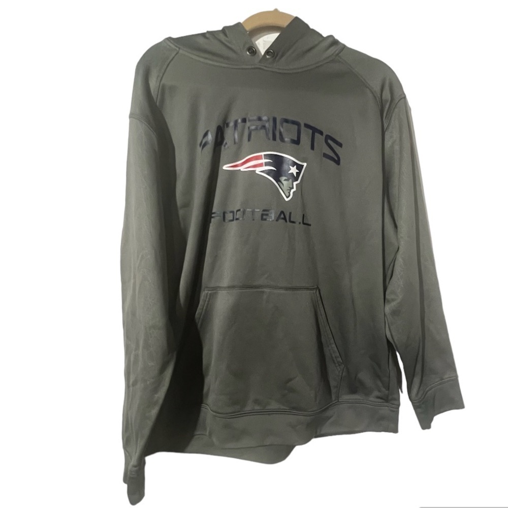 Mens NEW ENGLAND PATRIOTS SWEATSHIRT GRAY SIZE XL